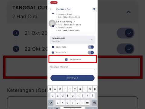 Verifikasi Pengajuan Cuti via Kantor Virtual Versi Mobile